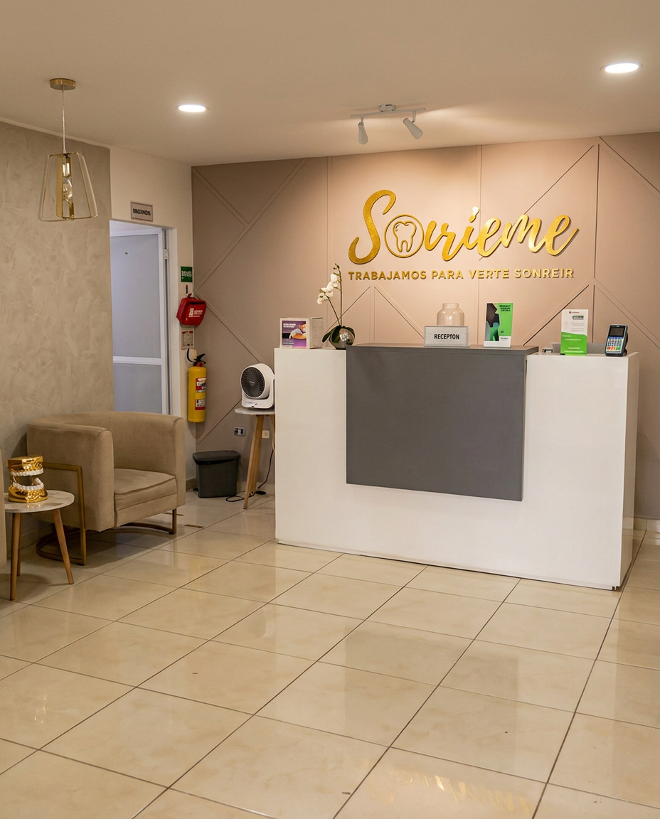 Recepción de Clínica Odontológica Sonríeme en Villavicencio